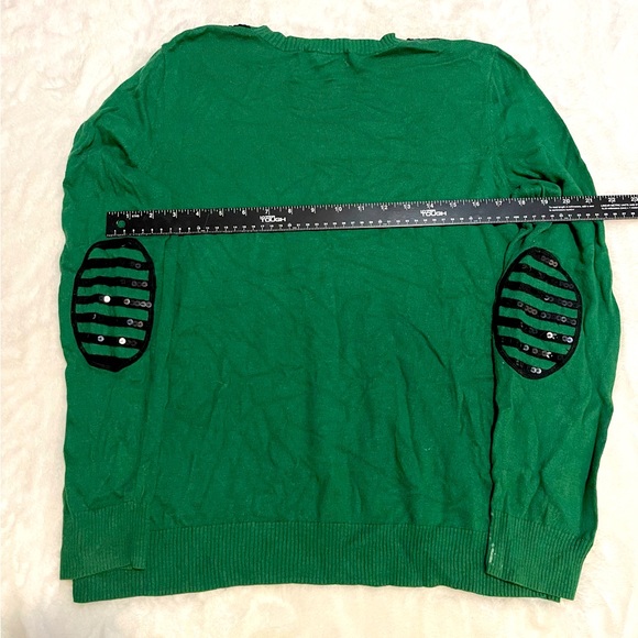 Michael Kors- XL- green- w/black sequin - Picture 2 of 4